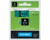 Dymo D1 12mm must/roheline 45019 Dymo D1 12mm must/roheline 45019